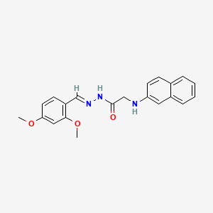 N'-[(E)-(2,4-Dimethoxyphenyl)methylidene]-2-[(naphthalen-2-YL)amino]acetohydrazide