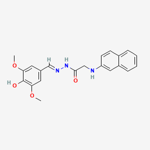 N'-[(E)-(4-Hydroxy-3,5-dimethoxyphenyl)methylidene]-2-[(naphthalen-2-YL)amino]acetohydrazide