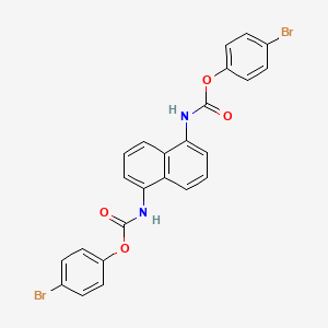 molecular formula C24H16Br2N2O4 B11552884 Bis(4-bromophenyl) naphthalene-1,5-diylbiscarbamate 