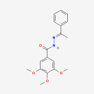 3,4,5-trimethoxy-N'-[(1E)-1-phenylethylidene]benzohydrazide