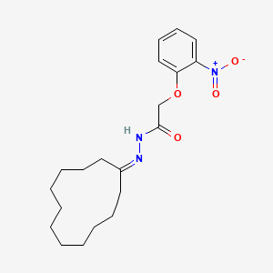 molecular formula C20H29N3O4 B11552951 N'-cyclododecylidene-2-(2-nitrophenoxy)acetohydrazide 