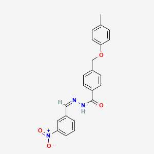 4-[(4-methylphenoxy)methyl]-N'-[(Z)-(3-nitrophenyl)methylidene]benzohydrazide