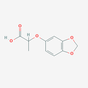 molecular formula C10H10O5 B011553 2-(1,3-苯并二氧杂环-5-氧基)丙酸 CAS No. 106690-34-0