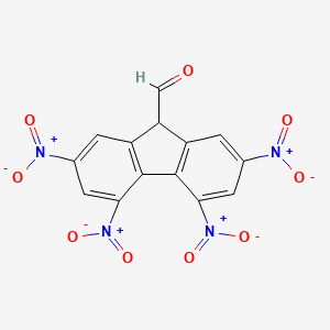 2,4,5,7-tetranitro-9H-fluorene-9-carbaldehyde