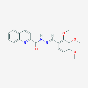 molecular formula C20H19N3O4 B11553177 N'-[(E)-(2,3,4-trimethoxyphenyl)methylidene]quinoline-2-carbohydrazide 