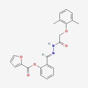 2-[(E)-{2-[(2,6-dimethylphenoxy)acetyl]hydrazinylidene}methyl]phenyl furan-2-carboxylate