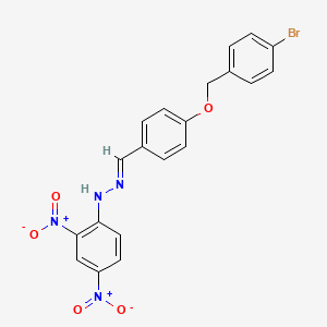 (1E)-1-{4-[(4-bromobenzyl)oxy]benzylidene}-2-(2,4-dinitrophenyl)hydrazine