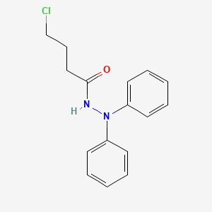 molecular formula C16H17ClN2O B11553204 4-chloro-N',N'-diphenylbutanehydrazide 