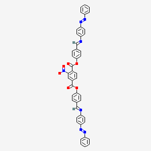 molecular formula C46H31N7O6 B11553212 bis{4-[(E)-({4-[(Z)-phenyldiazenyl]phenyl}imino)methyl]phenyl} 2-nitrobenzene-1,4-dicarboxylate CAS No. 350251-70-6