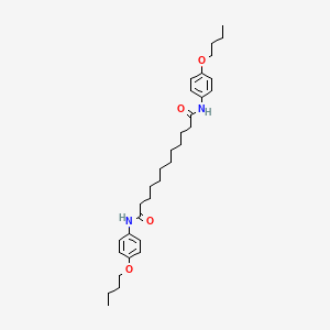 molecular formula C32H48N2O4 B11553291 N,N'-bis(4-butoxyphenyl)dodecanediamide 