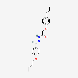 N'-[(E)-(4-butoxyphenyl)methylidene]-2-(4-propylphenoxy)acetohydrazide