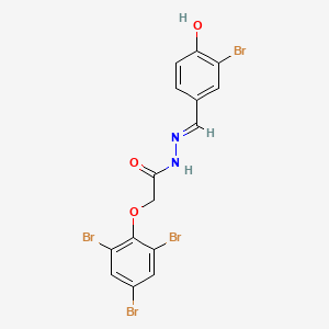 N'-[(E)-(3-bromo-4-hydroxyphenyl)methylidene]-2-(2,4,6-tribromophenoxy)acetohydrazide