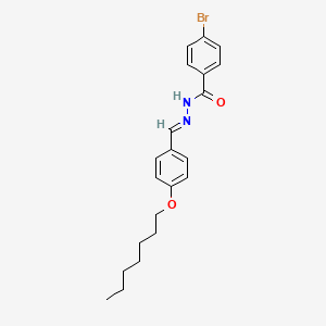 4-Bromo-N'-[(E)-[4-(heptyloxy)phenyl]methylidene]benzohydrazide