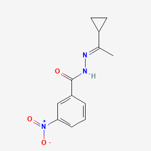 N'-[(1E)-1-cyclopropylethylidene]-3-nitrobenzohydrazide