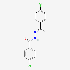 4-chloro-N'-[(1E)-1-(4-chlorophenyl)ethylidene]benzohydrazide