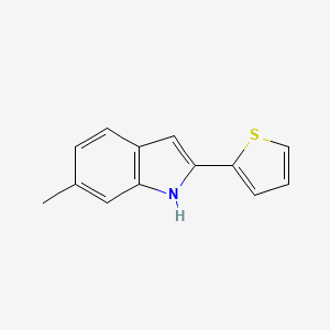 6-methyl-2-(thiophen-2-yl)-1H-indole