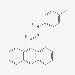 (1E)-1-(anthracen-9-ylmethylidene)-2-(4-methylphenyl)hydrazine