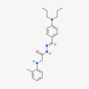 N'-[(E)-[4-(Dipropylamino)phenyl]methylidene]-2-[(2-methylphenyl)amino]acetohydrazide