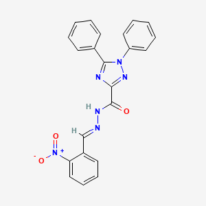 N'-[(E)-(2-nitrophenyl)methylidene]-1,5-diphenyl-1H-1,2,4-triazole-3-carbohydrazide