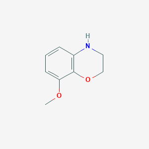 molecular formula C9H11NO2 B115536 8-Methoxy-3,4-dihydro-2H-benzo[b][1,4]oxazine CAS No. 151328-20-0