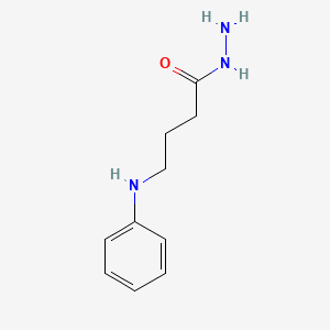 molecular formula C10H15N3O B11553700 4-(Phenylamino)butanehydrazide 