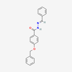 4-(benzyloxy)-N'-[(E)-phenylmethylidene]benzohydrazide