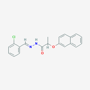 N'-[(E)-(2-chlorophenyl)methylidene]-2-(naphthalen-2-yloxy)propanehydrazide