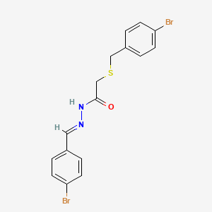 2-[(4-bromobenzyl)sulfanyl]-N'-[(E)-(4-bromophenyl)methylidene]acetohydrazide