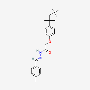 N'-[(E)-(4-methylphenyl)methylidene]-2-[4-(2,4,4-trimethylpentan-2-yl)phenoxy]acetohydrazide