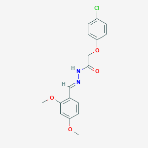 2-(4-chlorophenoxy)-N'-[(E)-(2,4-dimethoxyphenyl)methylidene]acetohydrazide