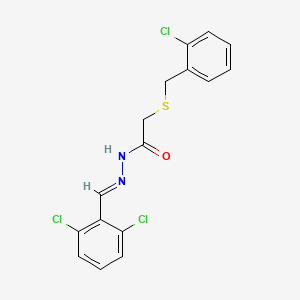 2-[(2-chlorobenzyl)sulfanyl]-N'-[(E)-(2,6-dichlorophenyl)methylidene]acetohydrazide