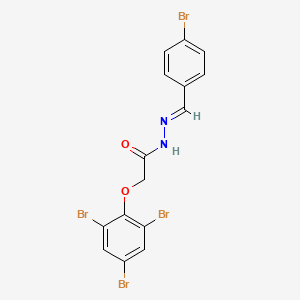 N'-[(E)-(4-bromophenyl)methylidene]-2-(2,4,6-tribromophenoxy)acetohydrazide