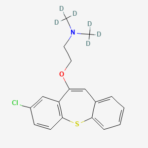 molecular formula C₁₈H₁₂D₆ClNOS B1155410 Zotepine-d6 