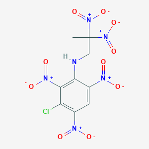 molecular formula C9H7ClN6O10 B11554183 3-chloro-N-(2,2-dinitropropyl)-2,4,6-trinitroaniline 