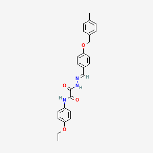 N-(4-ethoxyphenyl)-2-((2E)-2-{4-[(4-methylbenzyl)oxy]benzylidene}hydrazino)-2-oxoacetamide