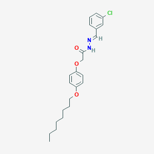 N'-[(E)-(3-chlorophenyl)methylidene]-2-[4-(octyloxy)phenoxy]acetohydrazide