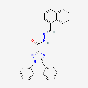 N'-[(E)-naphthalen-1-ylmethylidene]-1,5-diphenyl-1H-1,2,4-triazole-3-carbohydrazide