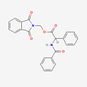 (1,3-dioxo-1,3-dihydro-2H-isoindol-2-yl)methyl phenyl[(phenylcarbonyl)amino]acetate