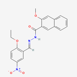 N'-[(E)-(2-ethoxy-5-nitrophenyl)methylidene]-3-methoxynaphthalene-2-carbohydrazide