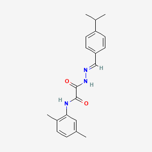 N-(2,5-Dimethylphenyl)-1-{N'-[(E)-[4-(propan-2-YL)phenyl]methylidene]hydrazinecarbonyl}formamide