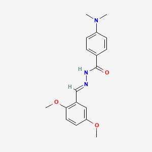 N'-[(E)-(2,5-dimethoxyphenyl)methylidene]-4-(dimethylamino)benzohydrazide