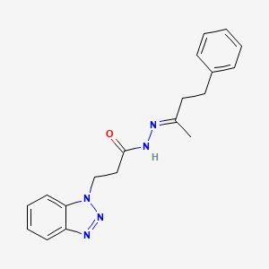 3-(1H-benzotriazol-1-yl)-N'-[(2E)-4-phenylbutan-2-ylidene]propanehydrazide