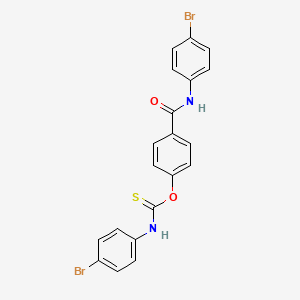 molecular formula C20H14Br2N2O2S B11554351 O-{4-[(4-bromophenyl)carbamoyl]phenyl} (4-bromophenyl)carbamothioate 