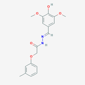 N'-[(E)-(4-hydroxy-3,5-dimethoxyphenyl)methylidene]-2-(3-methylphenoxy)acetohydrazide