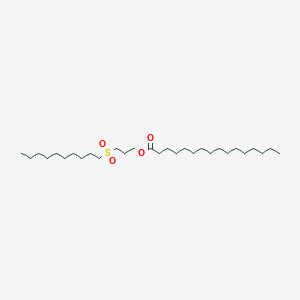 molecular formula C29H58O4S B11554439 3-(Decylsulfonyl)propyl hexadecanoate 