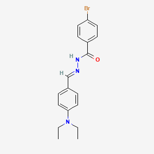 4-Bromo-N'-[(E)-[4-(diethylamino)phenyl]methylidene]benzohydrazide