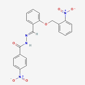 4-nitro-N'-[(E)-{2-[(2-nitrobenzyl)oxy]phenyl}methylidene]benzohydrazide