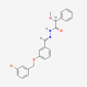 N'-[(E)-{3-[(3-bromobenzyl)oxy]phenyl}methylidene]-2-methoxy-2-phenylacetohydrazide