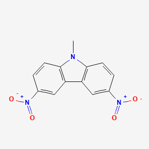 molecular formula C13H9N3O4 B11554622 9-Methyl-3,6-dinitro-9H-carbazole 