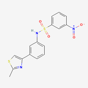 N-[3-(2-methyl-1,3-thiazol-4-yl)phenyl]-3-nitrobenzenesulfonamide